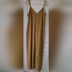 Leopard Print Wide Leg Romper